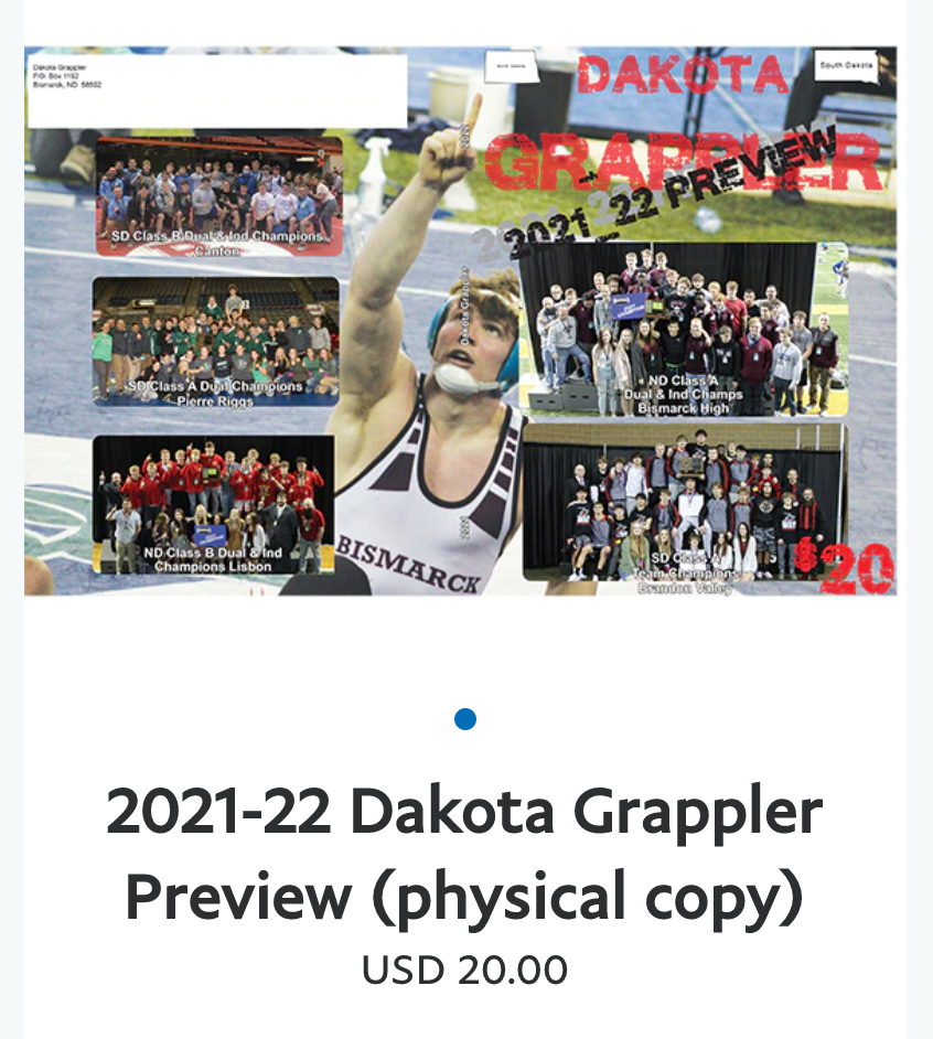 Taking Pre-orders For 2021-22 Dakota Grappler – DAKOTAGRAPPLER