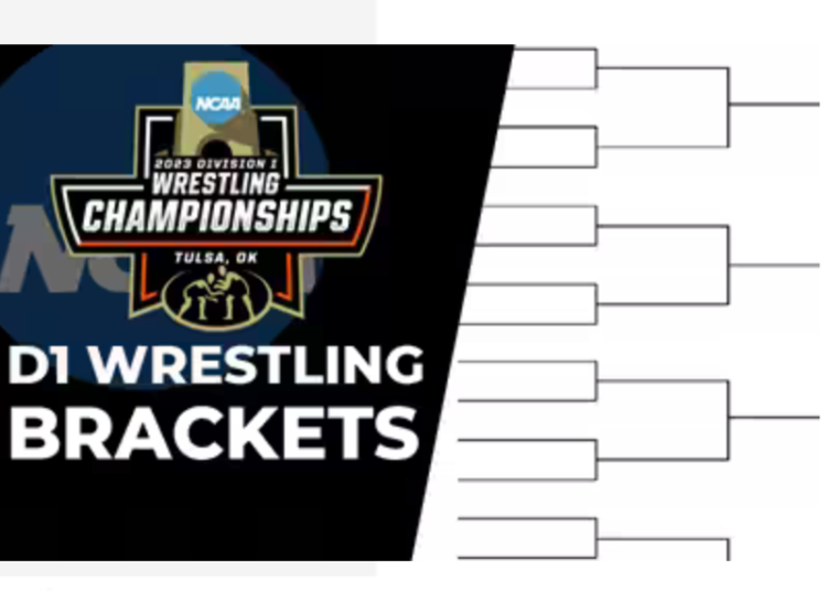 NCAA Division I Brackets NDSU and SDSU Marked DAKOTAGRAPPLER